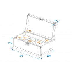 ROADINGER Flightcase 4x AKKU TL-3 TCL Trusslight